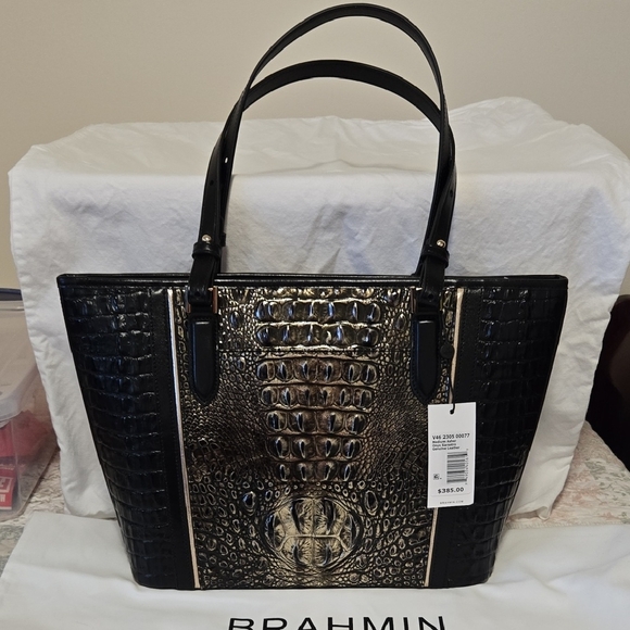Brahmin Asher Tote in Onyx Sarastro. NWT. - Picture 7 of 16